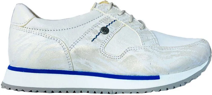 Wolky Off white veterschoenen e walk stretch zebra