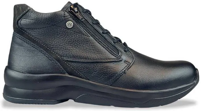 Wolky Zwarte Veterschoenen Glacier Nappa Leather